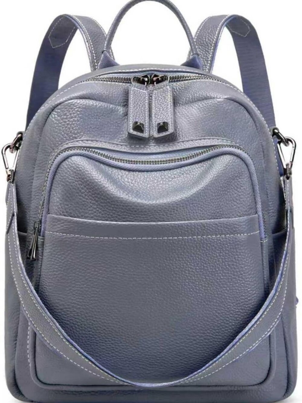 Stylish Genuine Leather Convertible Backpack Purse for Women - Elegant